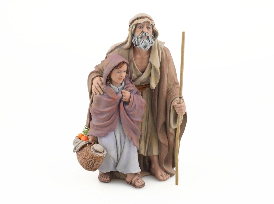 Abuelo y nieta 20 cm. Abuelo y nieta 20 cm.