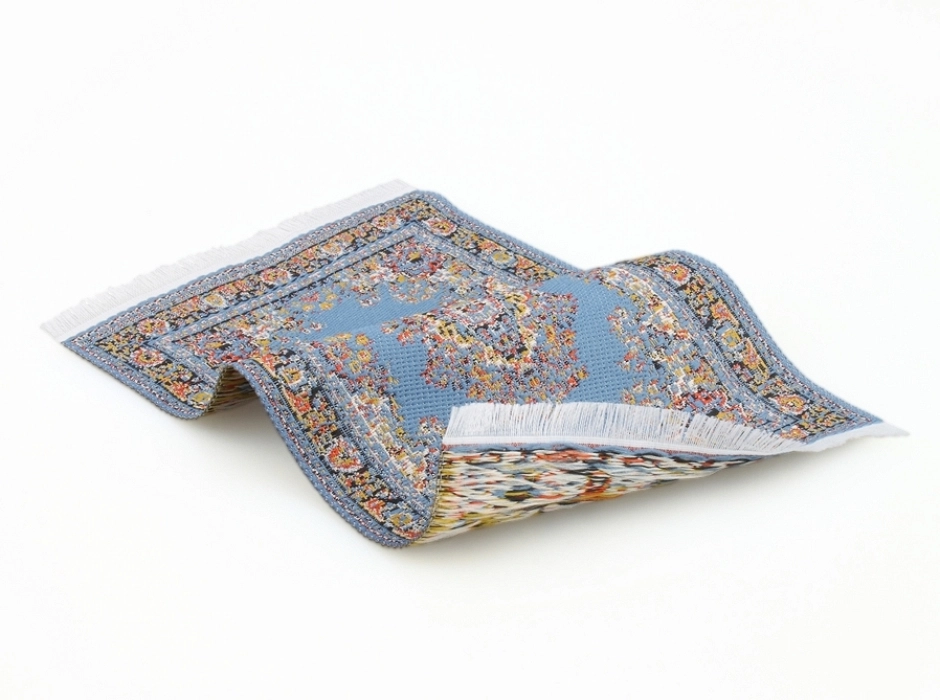 Alfombra persa azul (13x8 cm.)
