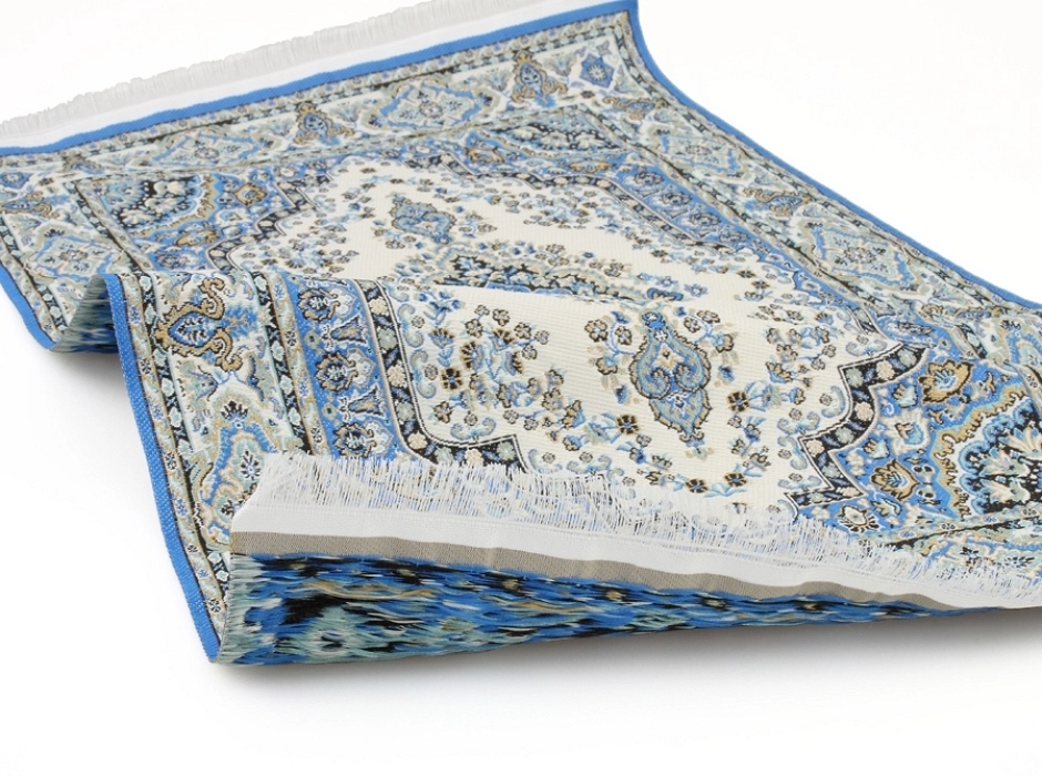 Alfombra persa azul (32x20 cm.)