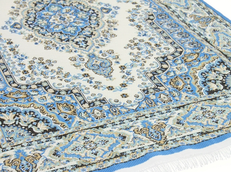 Alfombra persa azul (32x20 cm.)