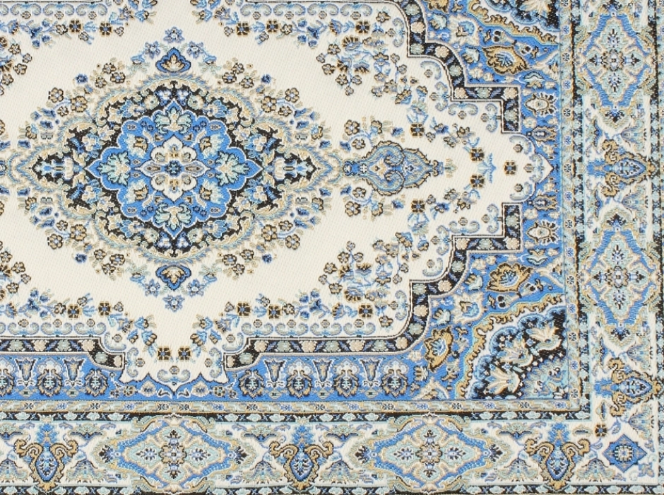 Alfombra persa azul (32x20 cm.)