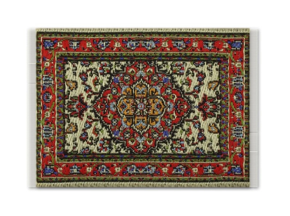 Alfombra turca - tapete (8,5x5 cm.)