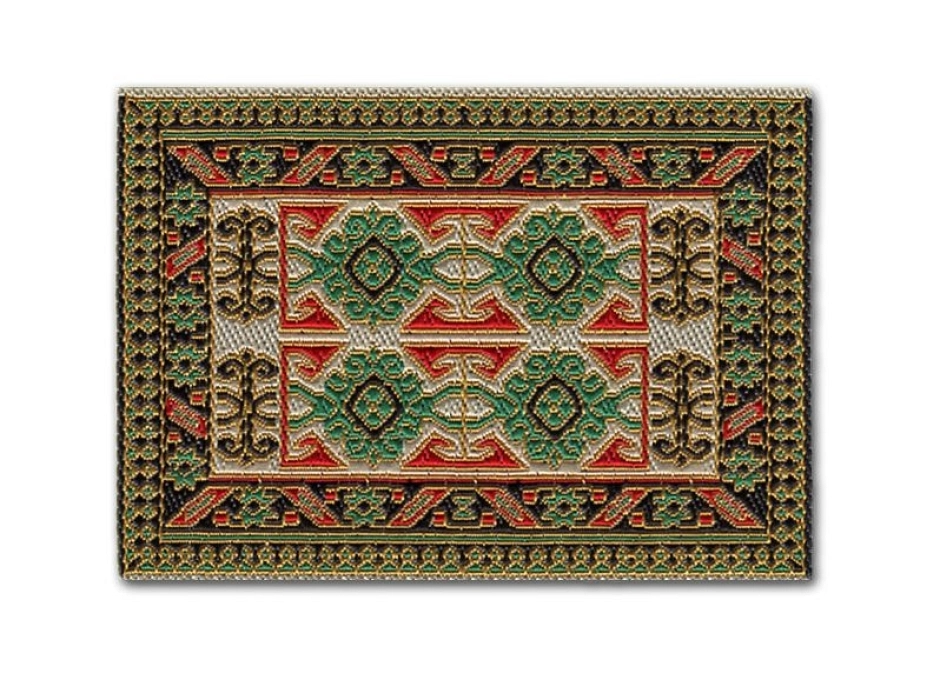 Alfombra turca - tapete (8,5x5 cm.)