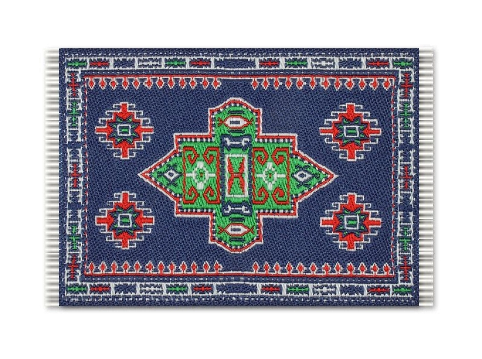 Alfombra turca - tapete (8,5x5 cm.)