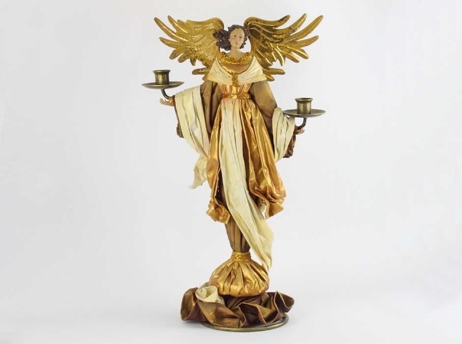 Ángel candelabro Navidad 55 cm.