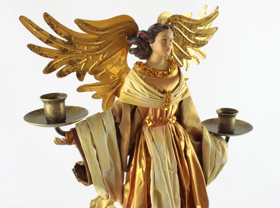 Ángel candelabro Navidad 55 cm.