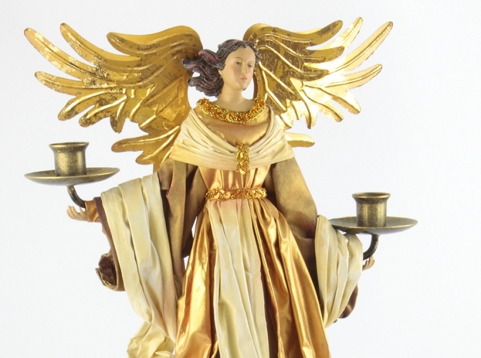 Ángel candelabro Navidad 55 cm.