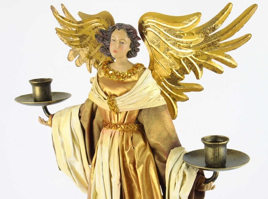 Ángel candelabro Navidad 55 cm.