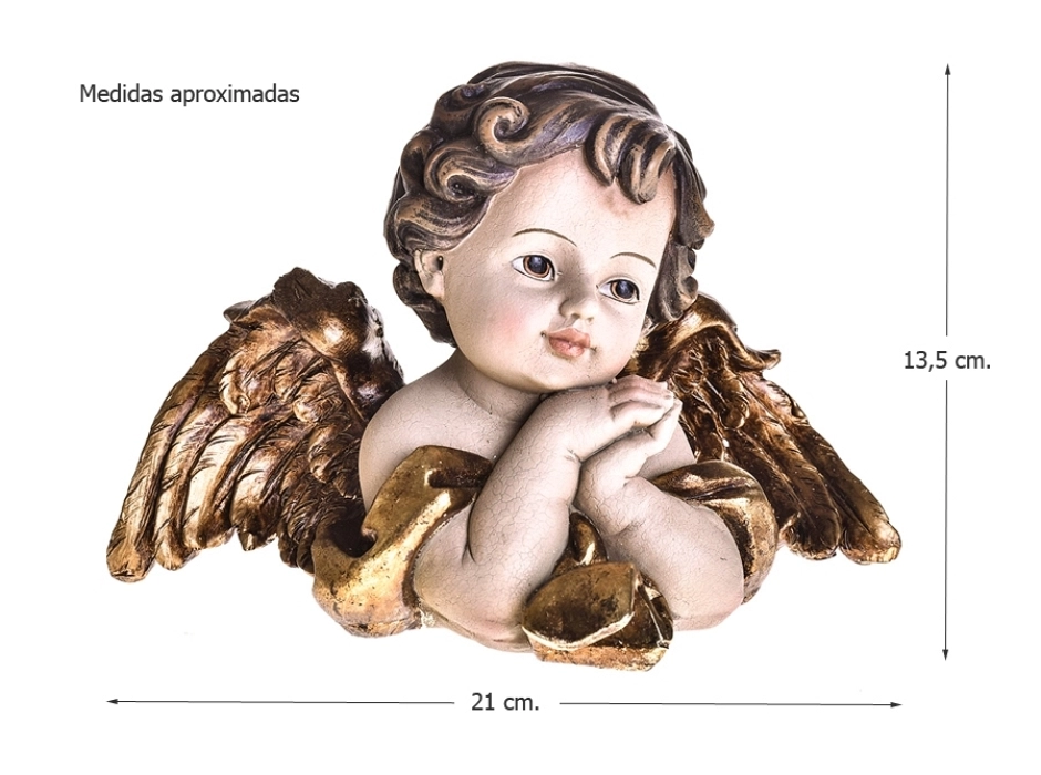 Ángel medio busto 13,5 cm.