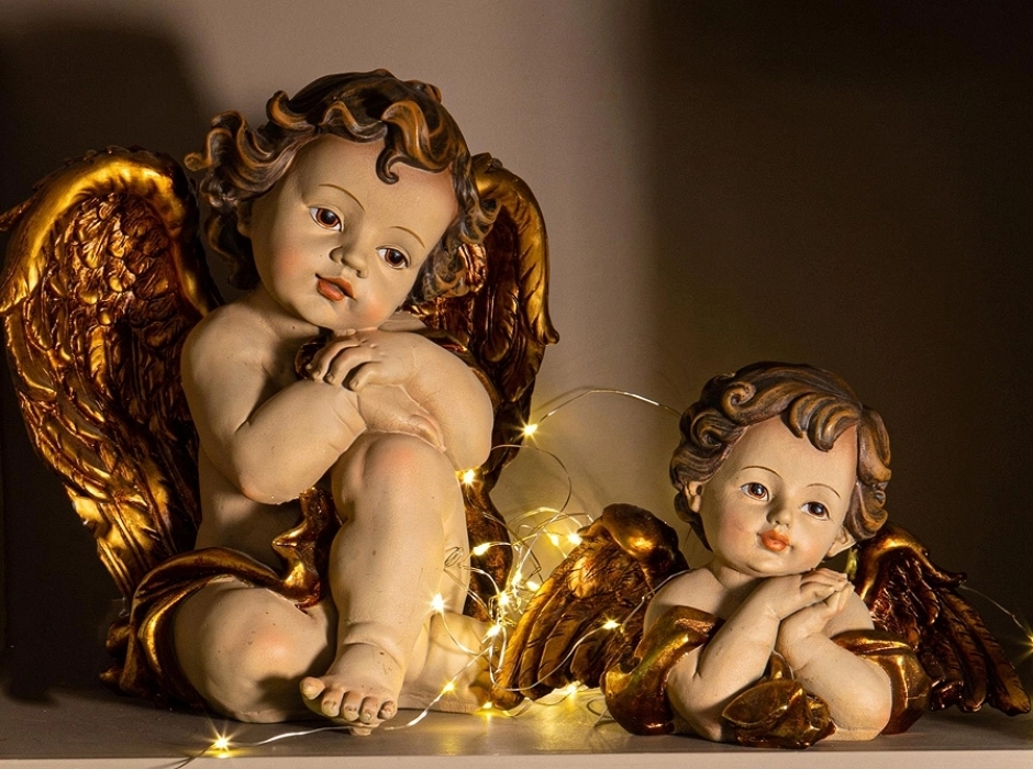 Ángel medio busto 13,5 cm.