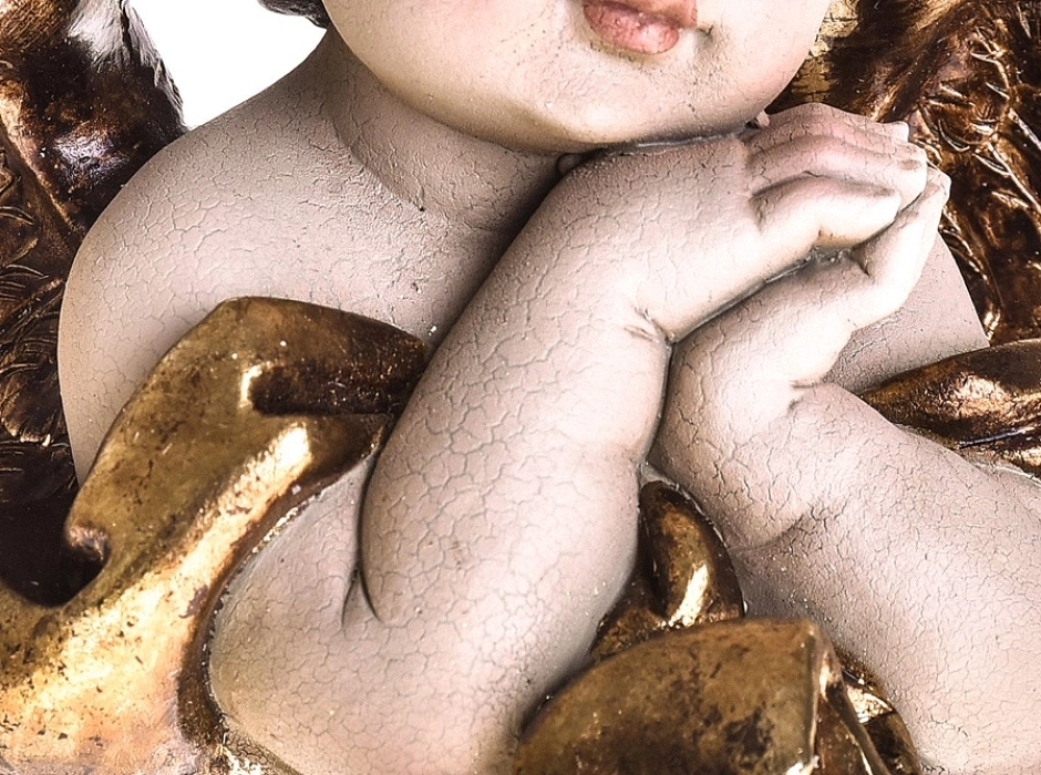 Ángel medio busto 13,5 cm.