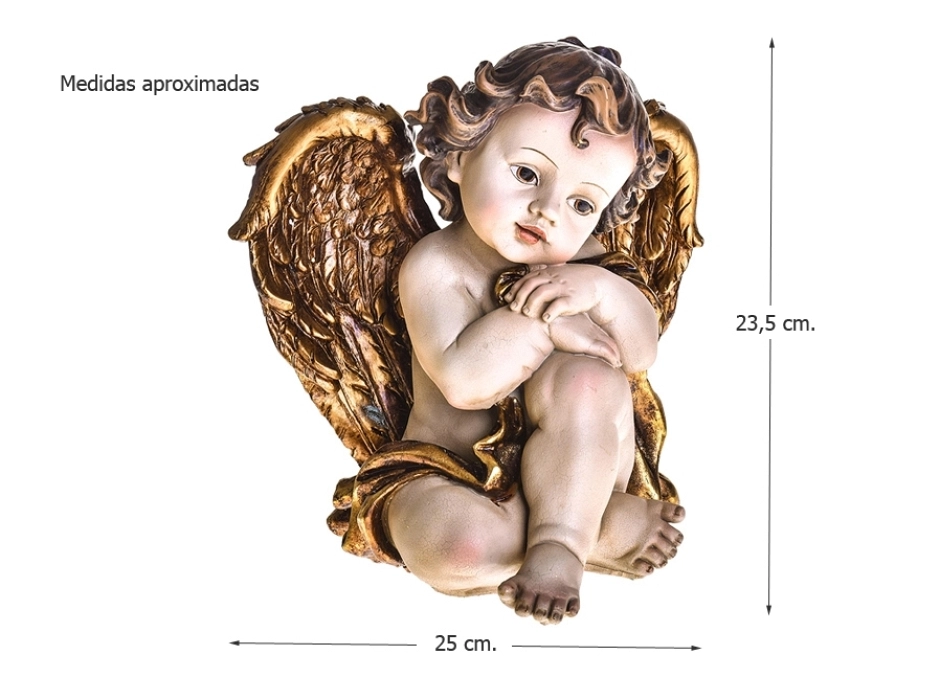 Ángel sentado 23,5 cm.