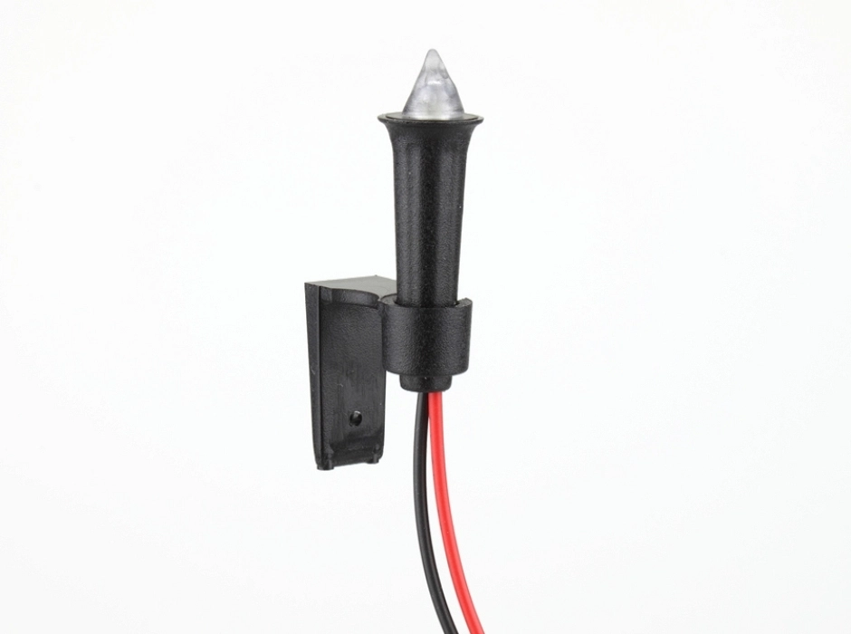 Antorcha con LED rojo efecto llama 3V.-12V. DC