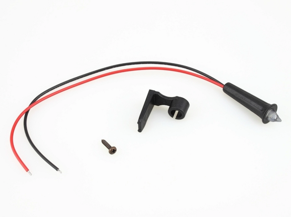 Antorcha con LED rojo efecto llama 3V.-12V. DC