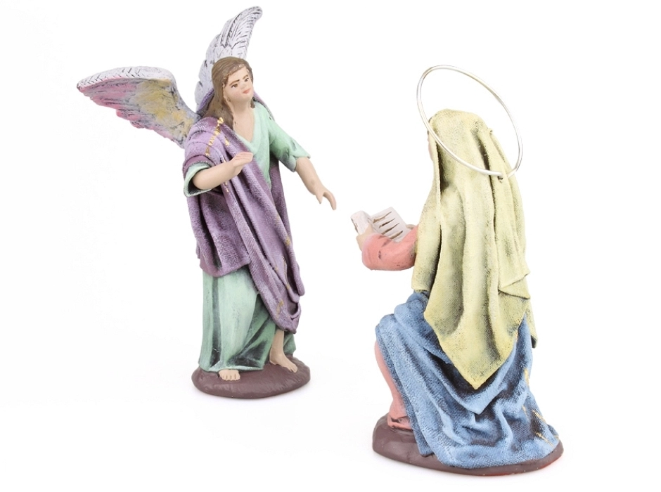 Anunciación a María 12 cm. (2 piezas)