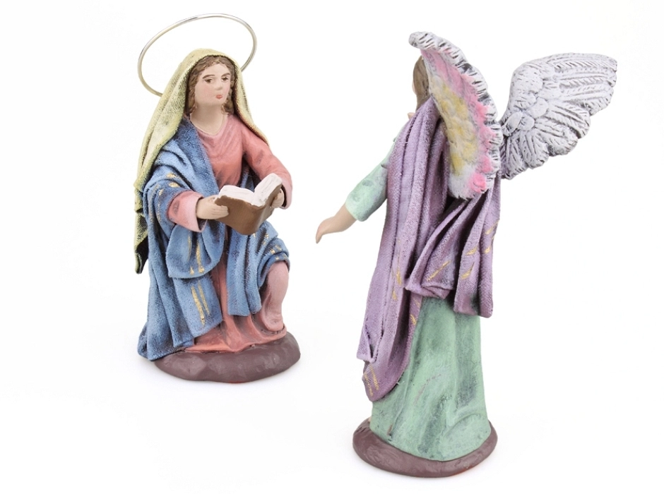 Anunciación a María 12 cm. (2 piezas)