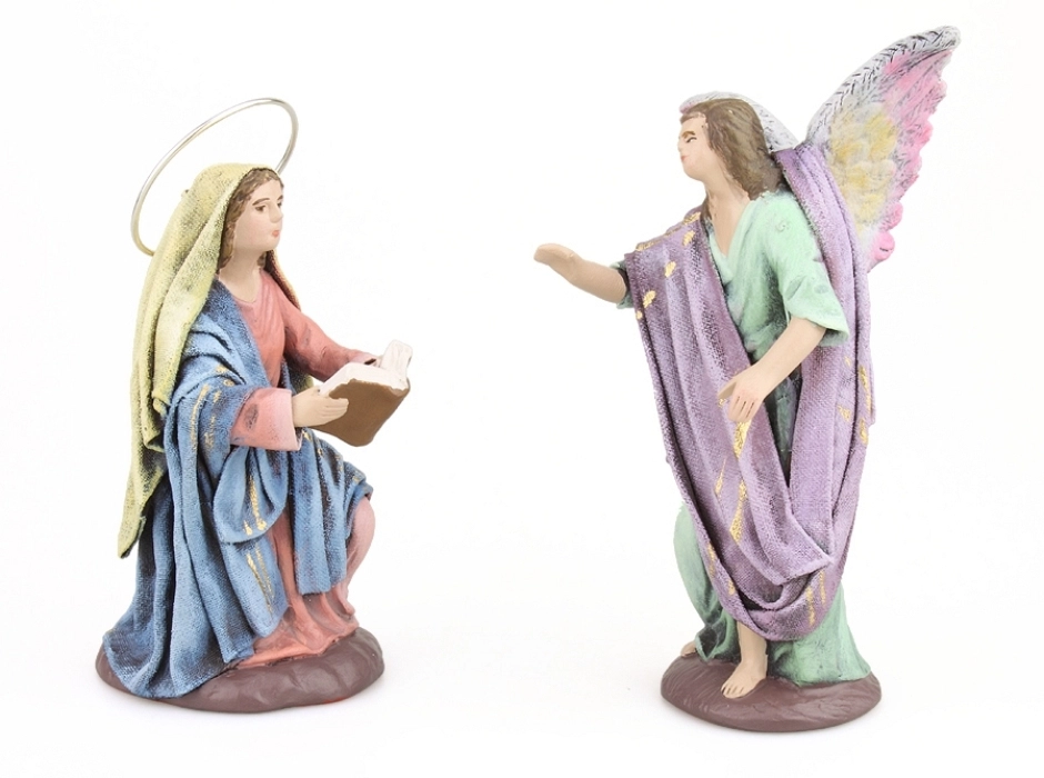 Anunciación a María 12 cm. (2 piezas) Anunciación a María 12 cm. (2 piezas)