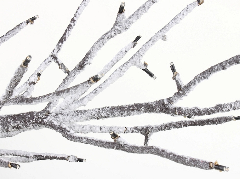 Árbol luminoso nevado 114 LED flash 120 cm.