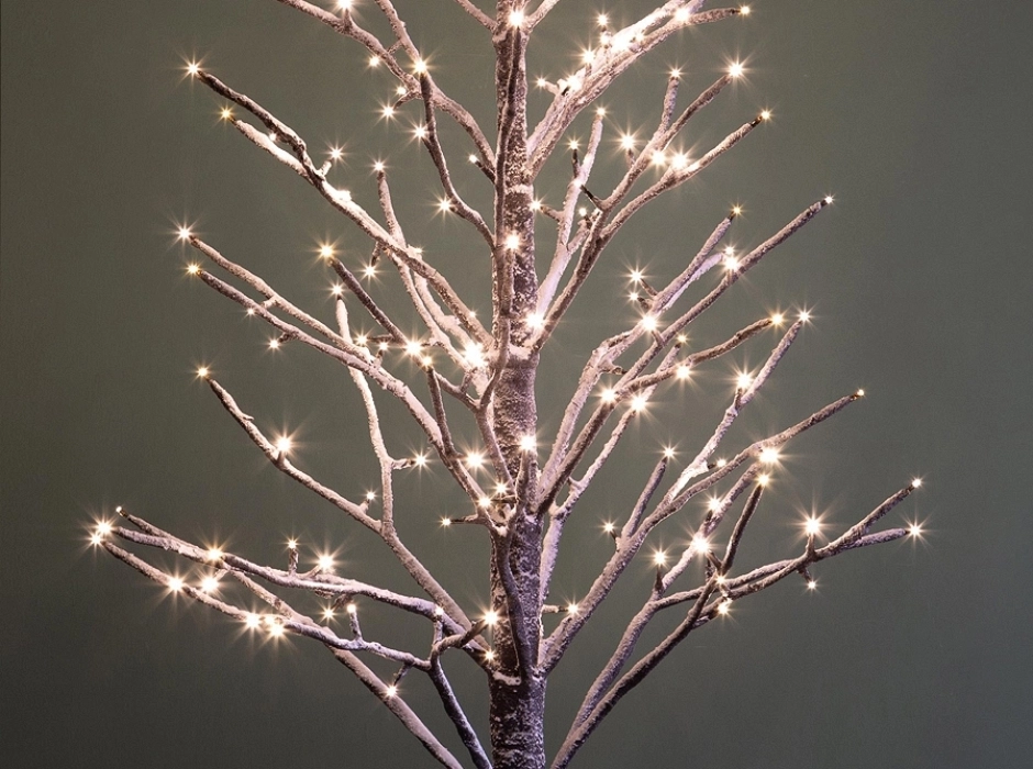 Árbol luminoso nevado 114 LED flash 120 cm.