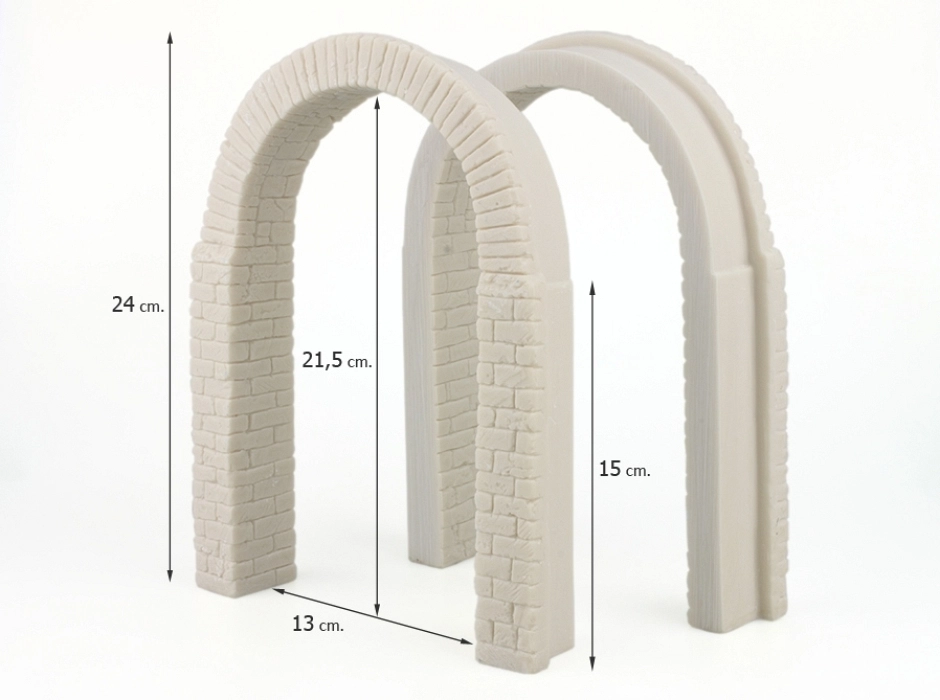 Arco romano piedra-ladrillo