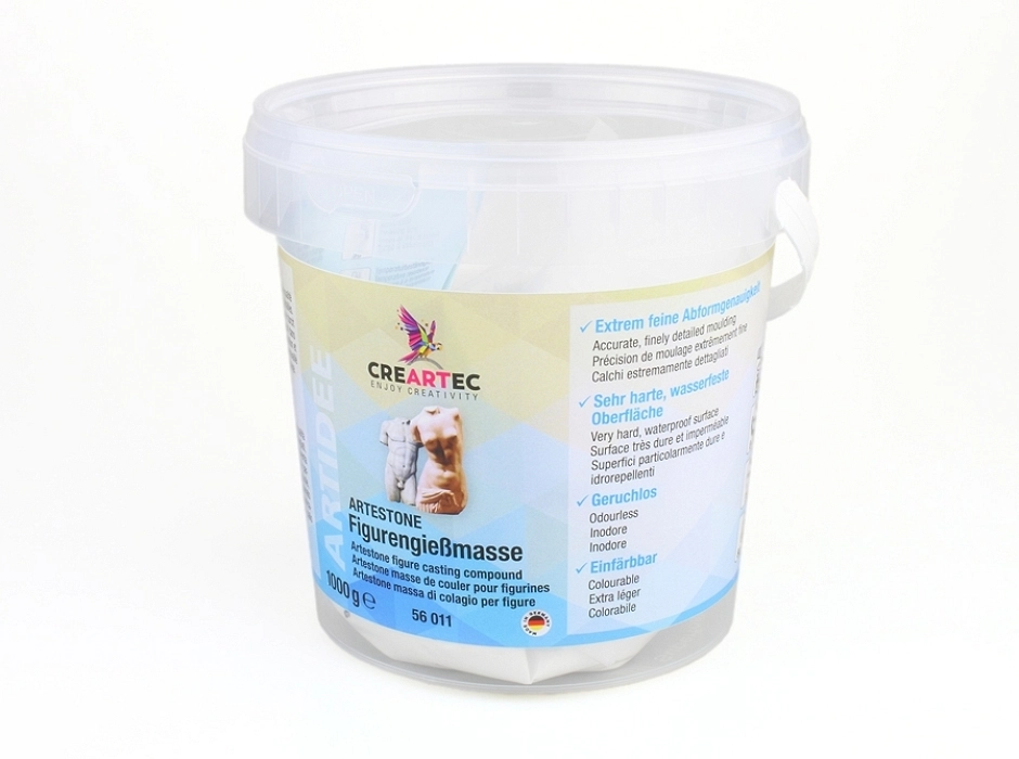 Artestone polvo cerámico para moldes por colada 1Kg.