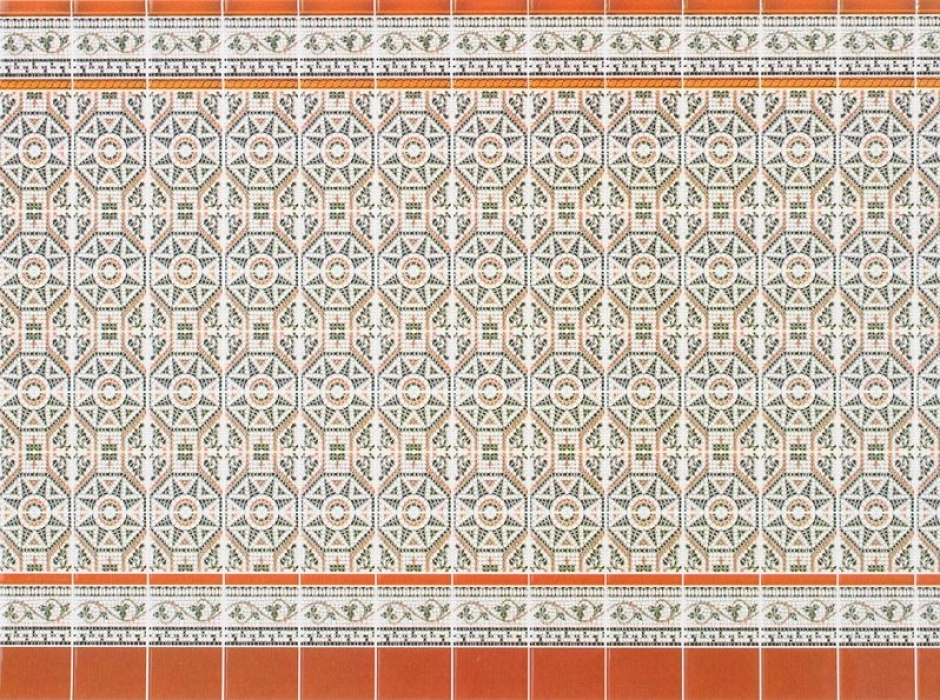 Azulejo mediterráneo 27,5 x 15 cm.