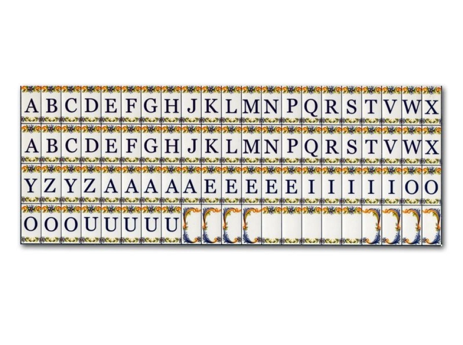 Azulejos con letras
