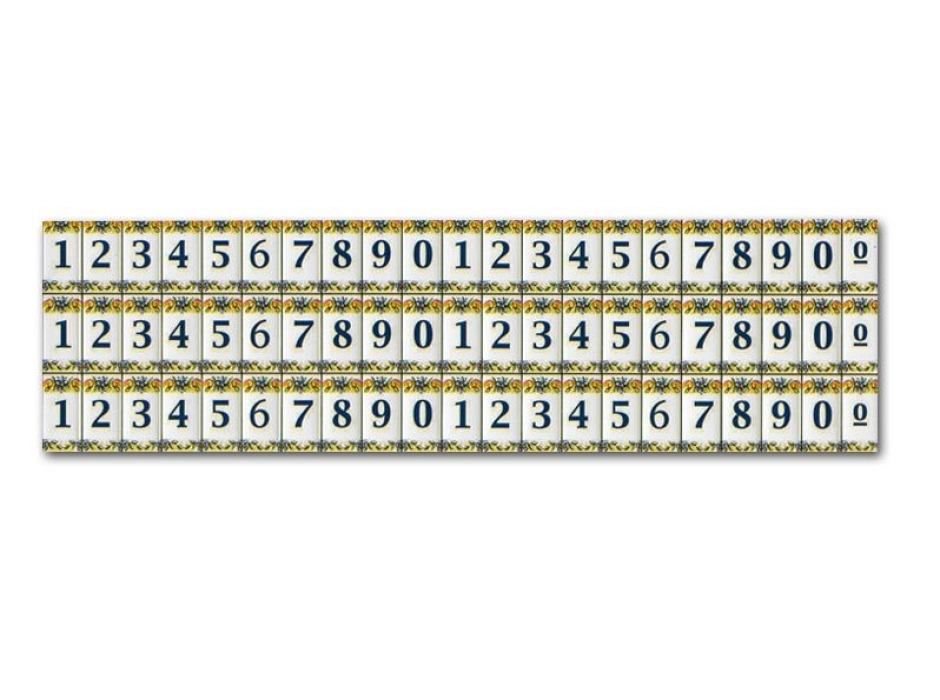 Azulejos con números