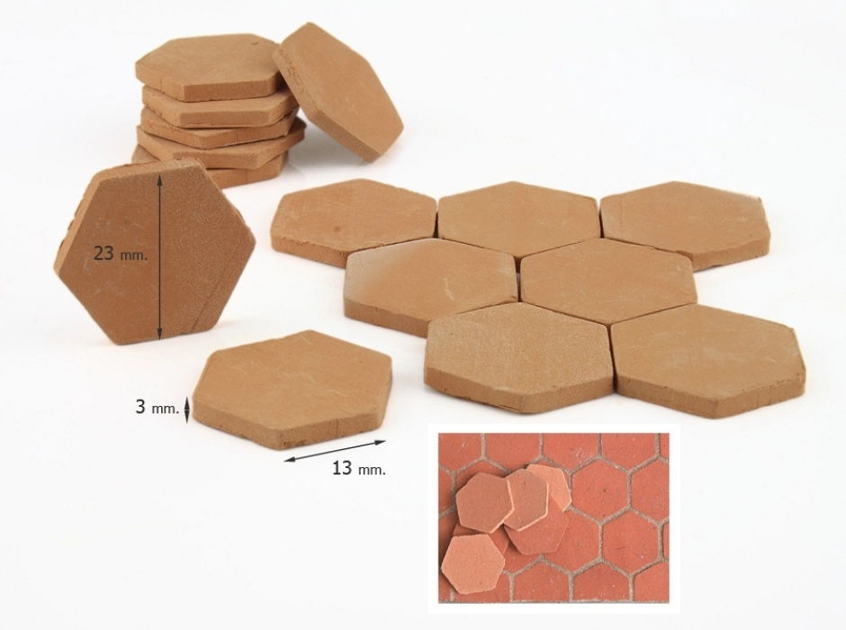 Baldosa hexagonal (100 UNI.)