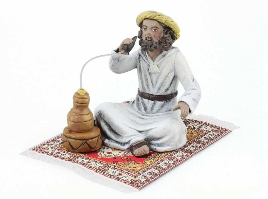 Beduino fumando en pipa 12 cm.