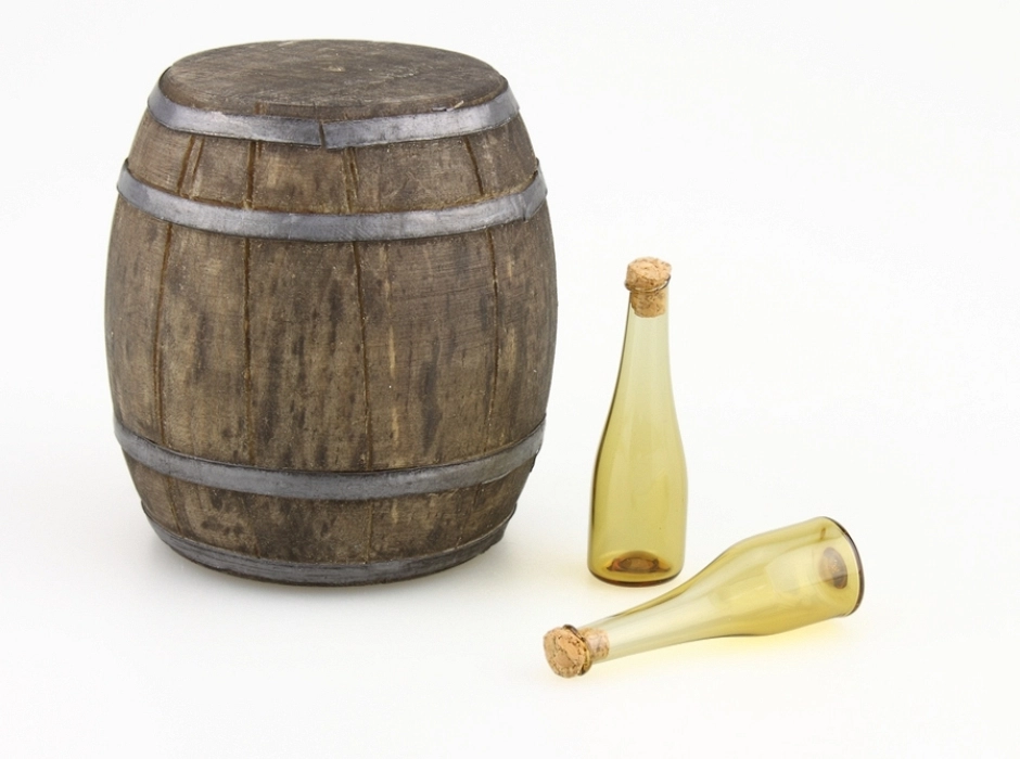 Botellas cristal ámbar con tapón (Bolsa 2 UNI.)