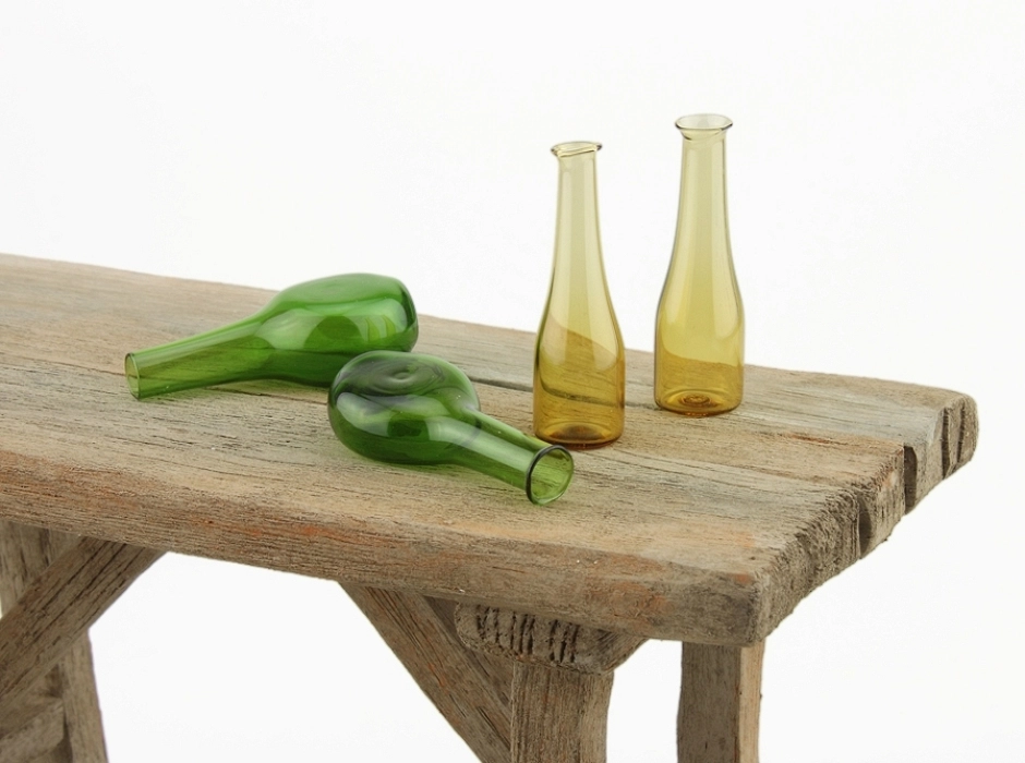 Botellas cristal ámbar con tapón (Bolsa 2 UNI.)