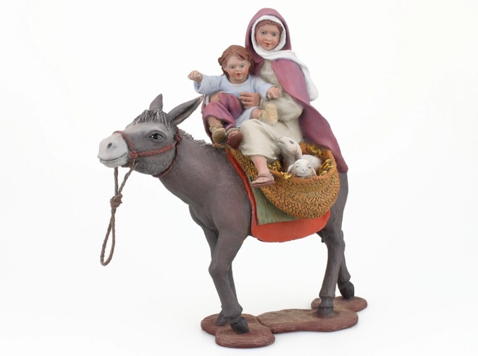 Burra cargada con niños 17 cm.
