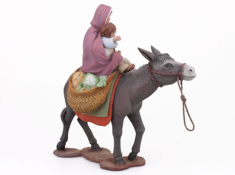Burra cargada con niños 17 cm.