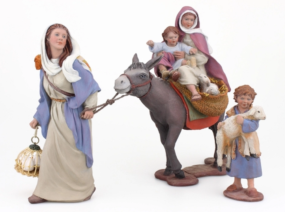 Burra cargada con niños 17 cm.
