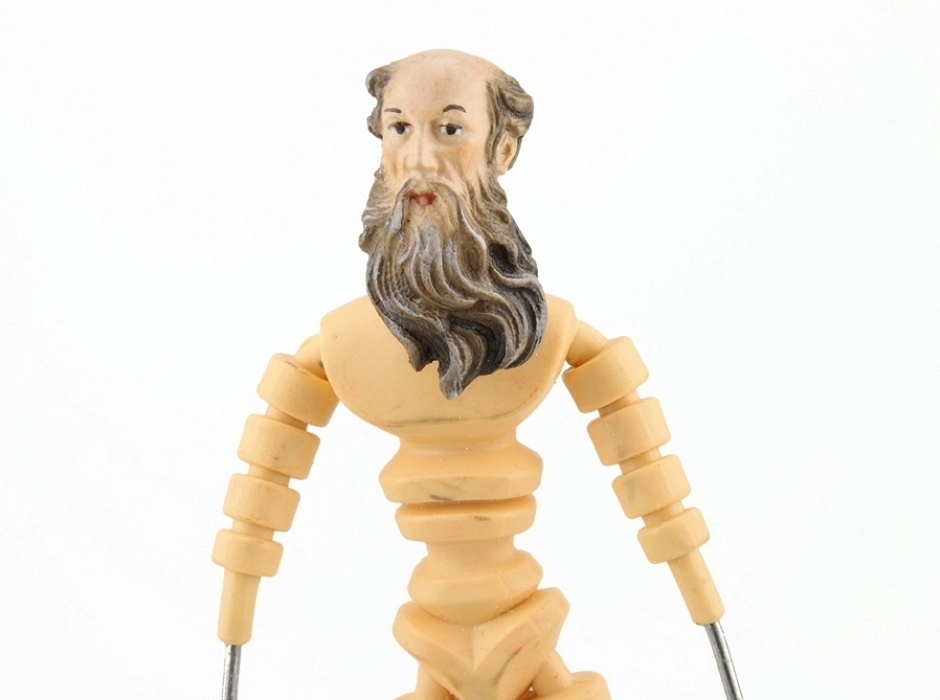 Cabeza de anciano 15 cm.