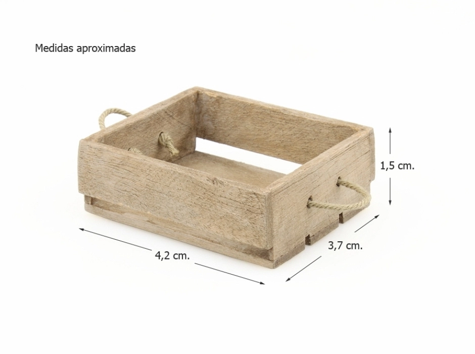 Cajón con asas de cuerda (Bolsa 2 UNI.)