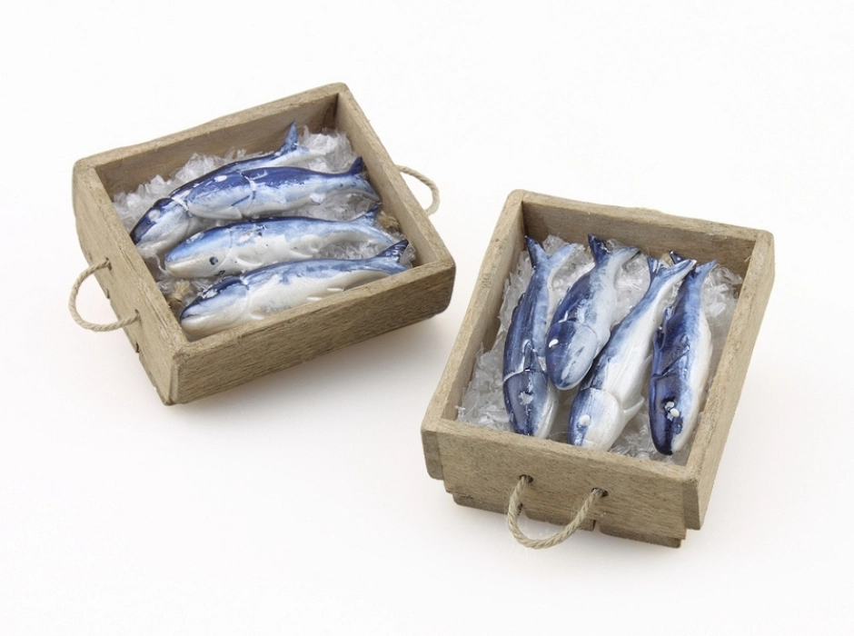 Cajón con pescado