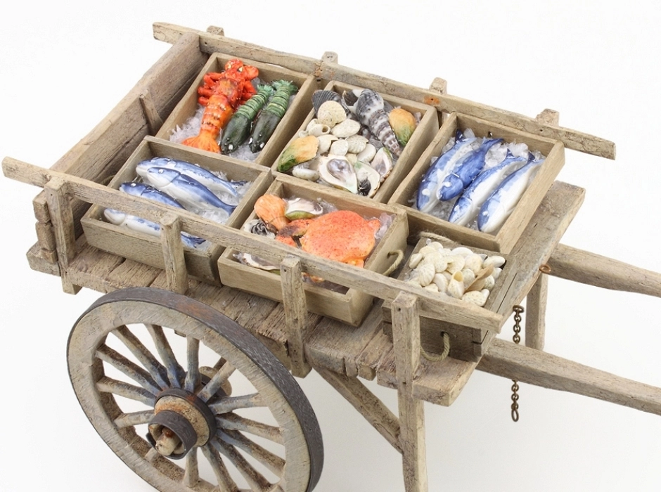 Cajón con pescado