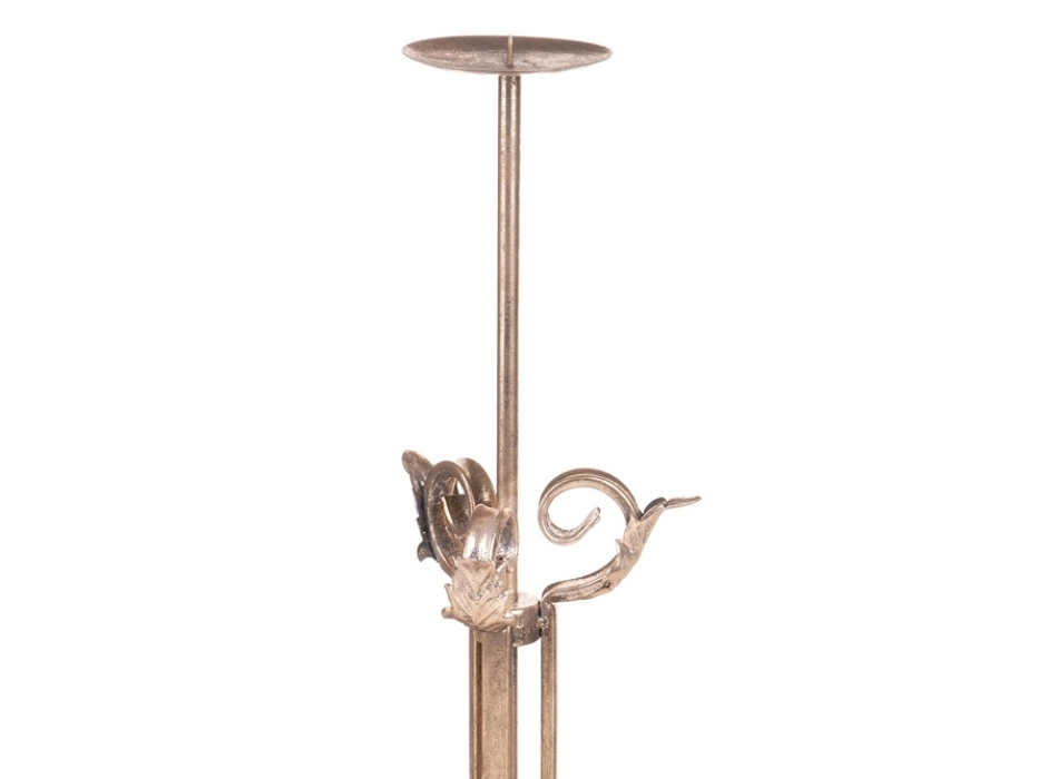 Candelabro Navidad dorado antiguo 51 cm.