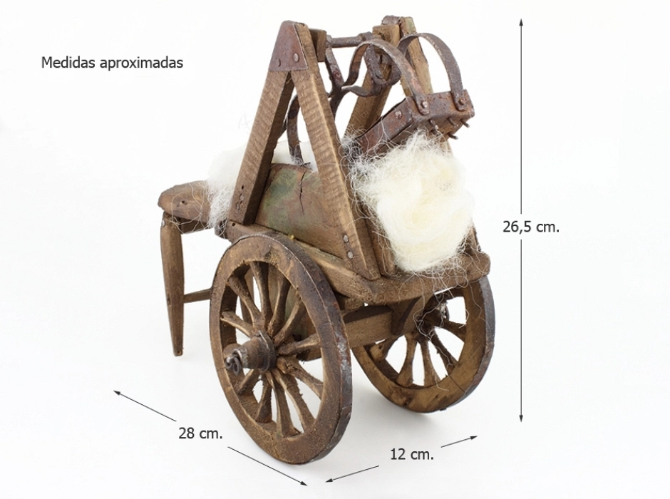Carro de cardalana napolitano 28 cm.