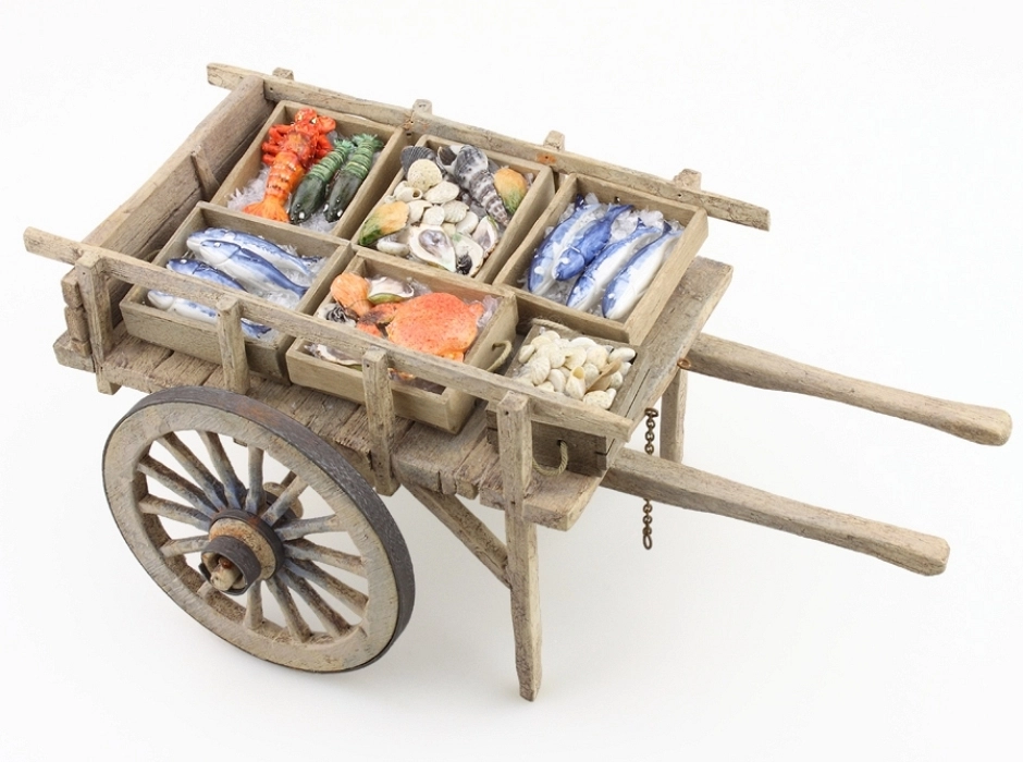 Carro de mercader 22 cm. (Para figuras de 15-17 cm.)