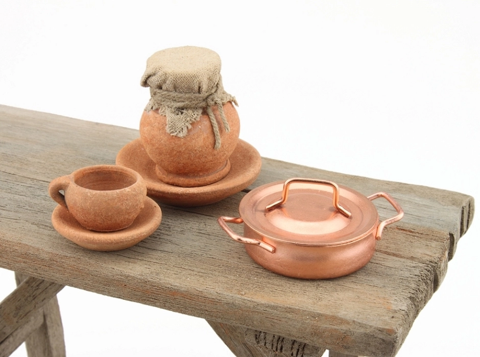 Cazuela baja de cobre