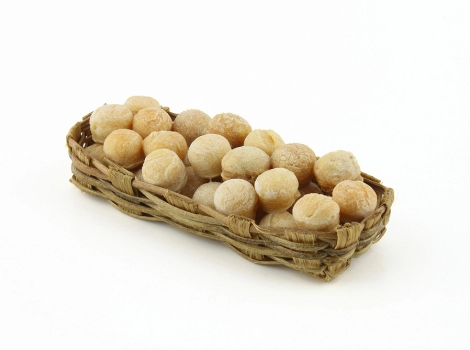 Cesta bandeja con bollos Cesta bandeja con bollos