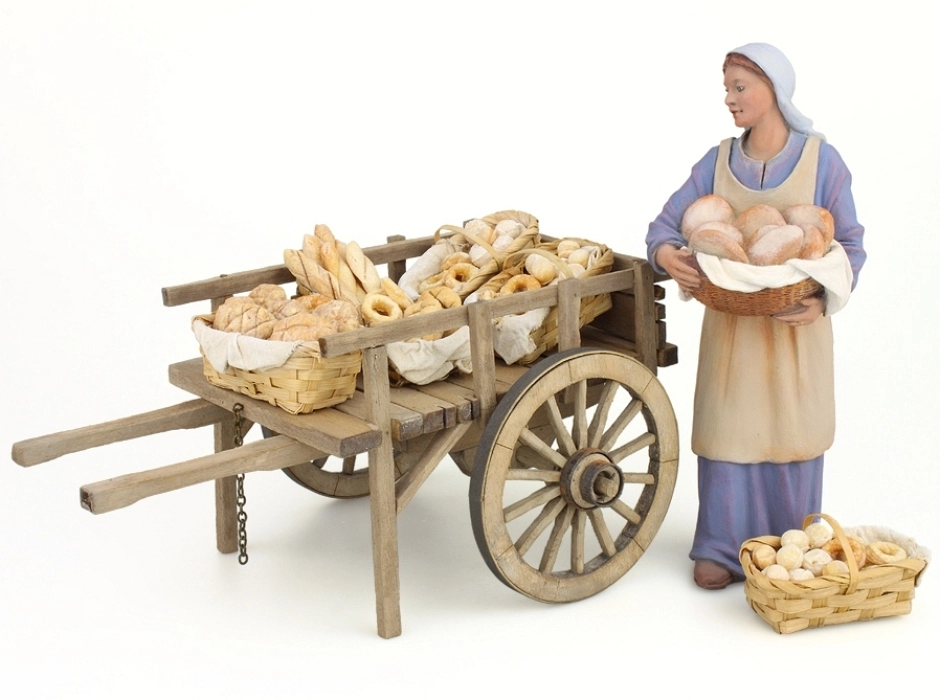 Cesta con dulces horneados