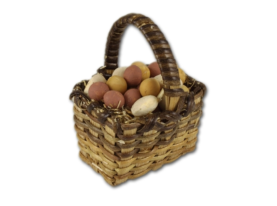 Cesta con huevos