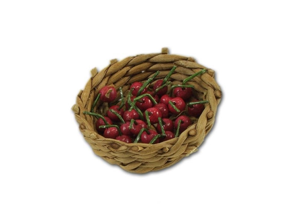 Cesto con cerezas Cesto con cerezas