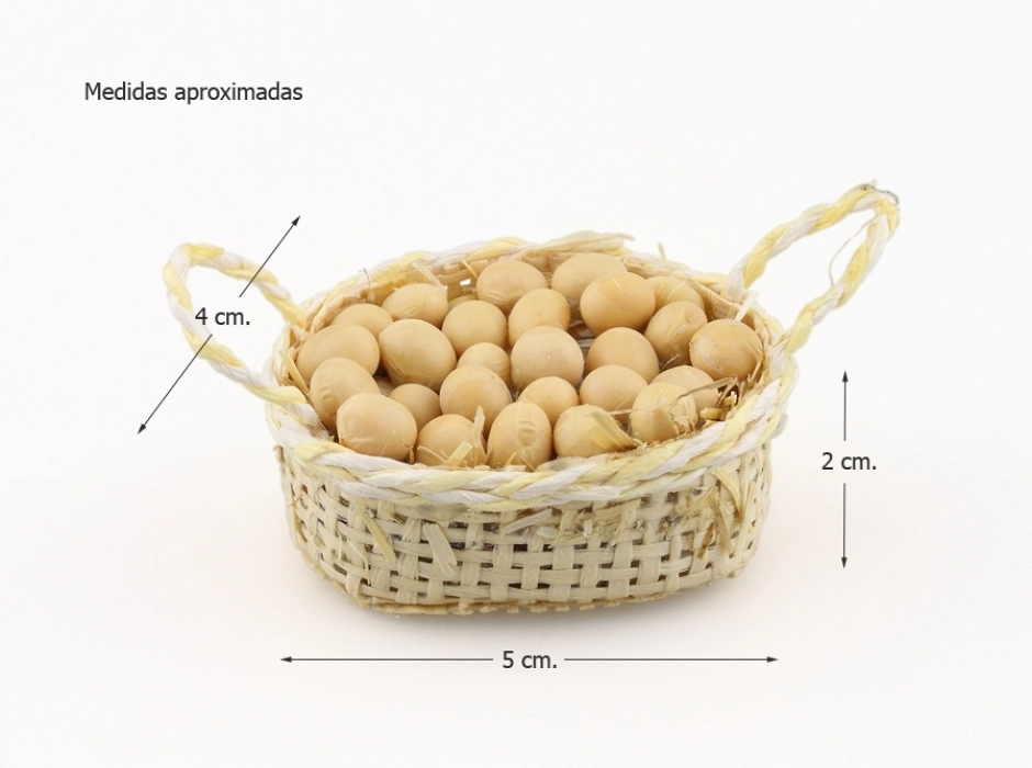 Cesto con huevos