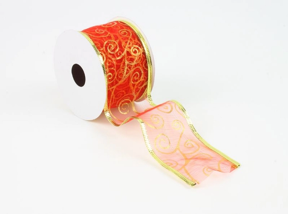 Cinta rojo - oro