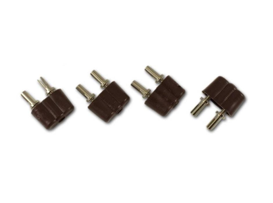 Clavijas macho 3,5V. (Bolsa 4 UNI.)